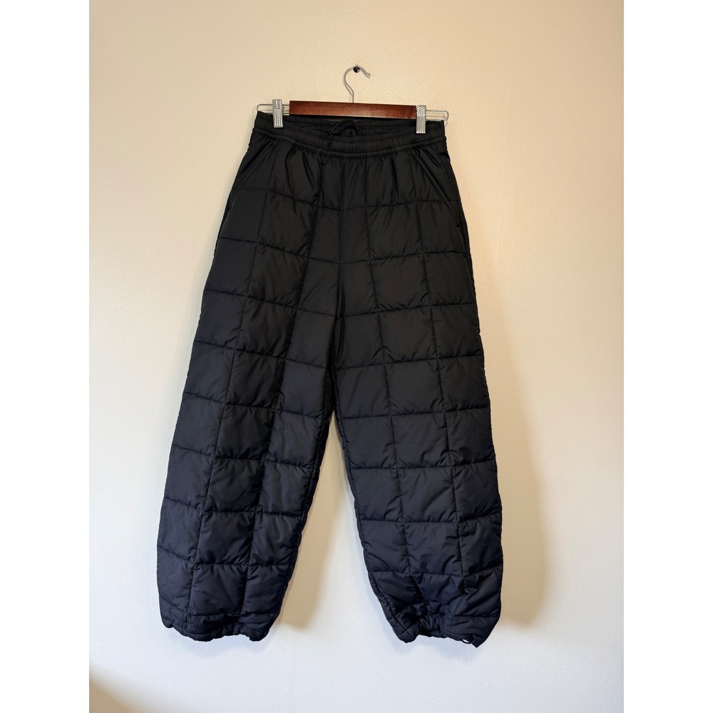 The North Face Circular Design Quilted‎ Puffer Pants Black Womens Small Regular